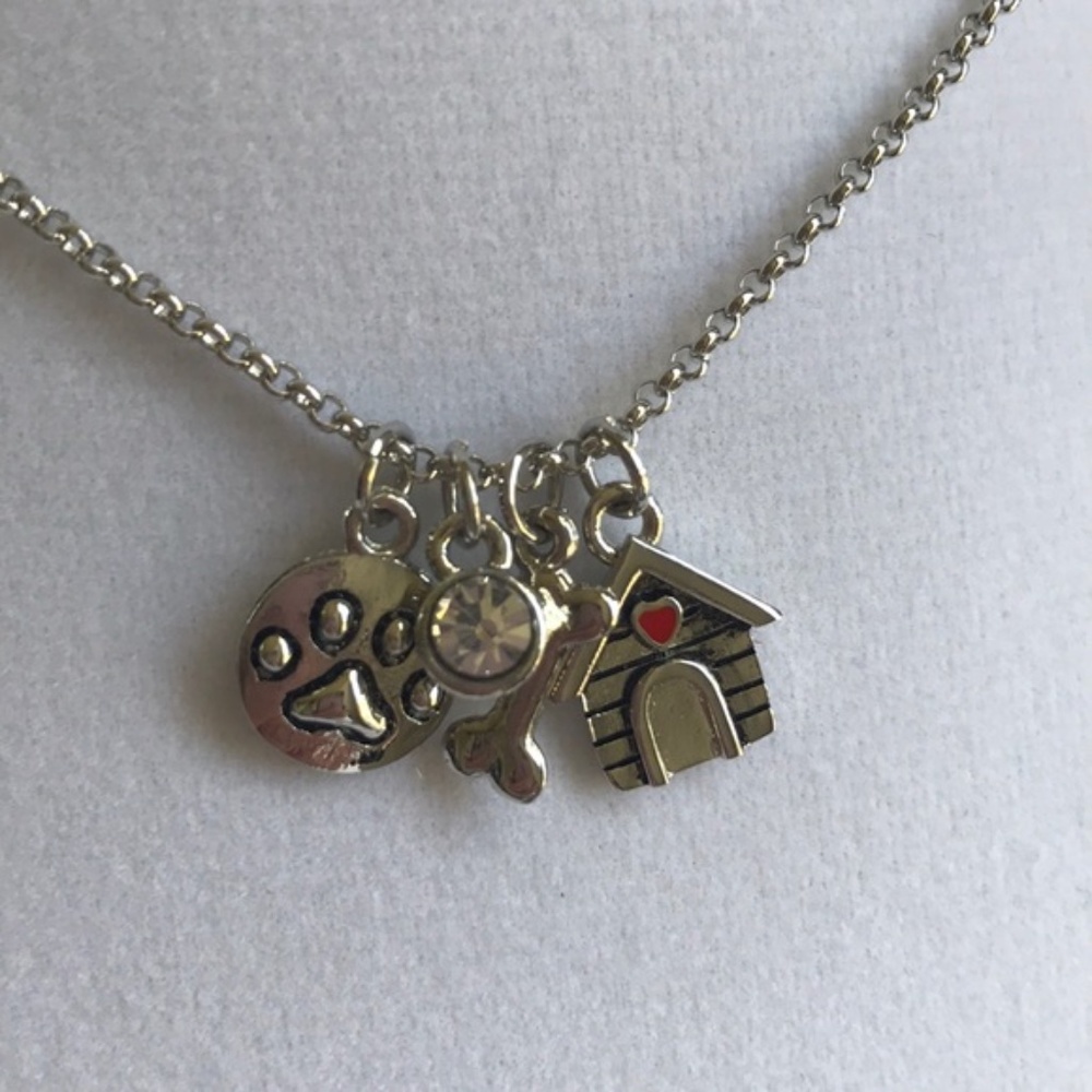 Silver "Love My Dog" Necklace